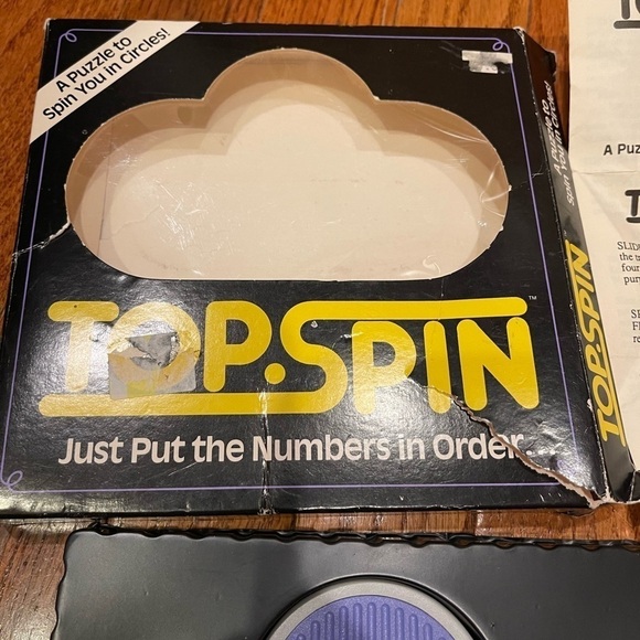 TOP SPIN Puzzle Brain Teaser Numbers Game Toy Binary Arts USA Made Vintage - Picture 4 of 9